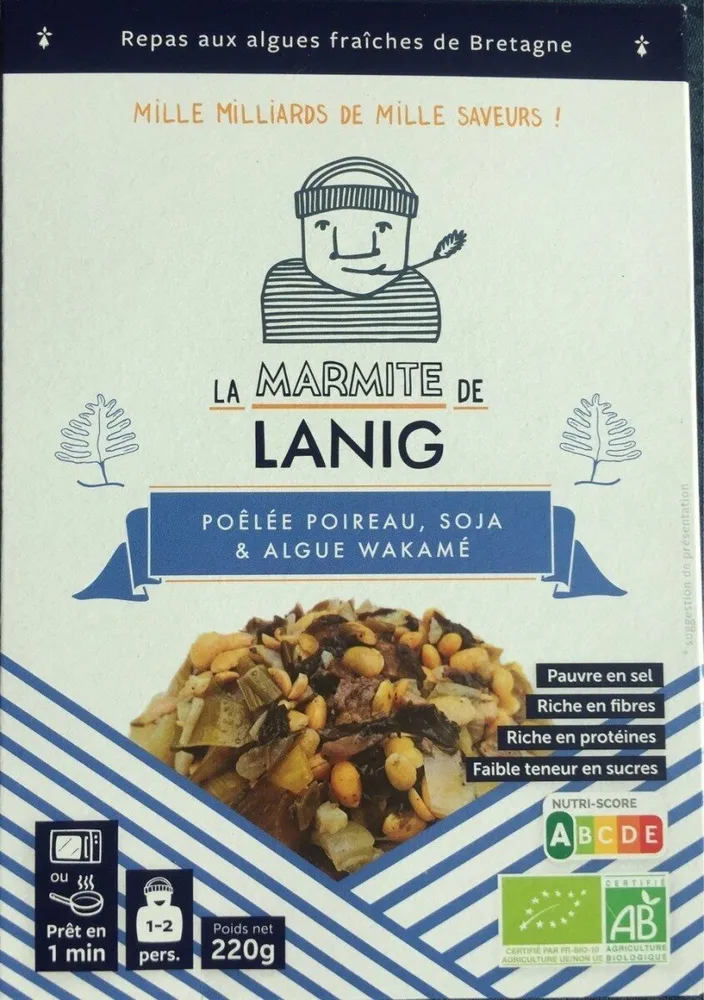 Poêlée poireau, soja & algue wakamé