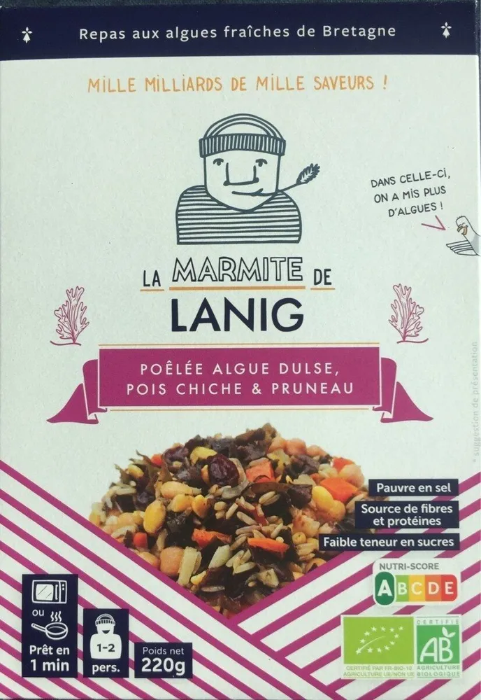 Poêlée algue dulse, pois chiche & pruneau
