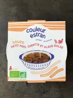 Soupe Petit pois, carotte et algue Dulse