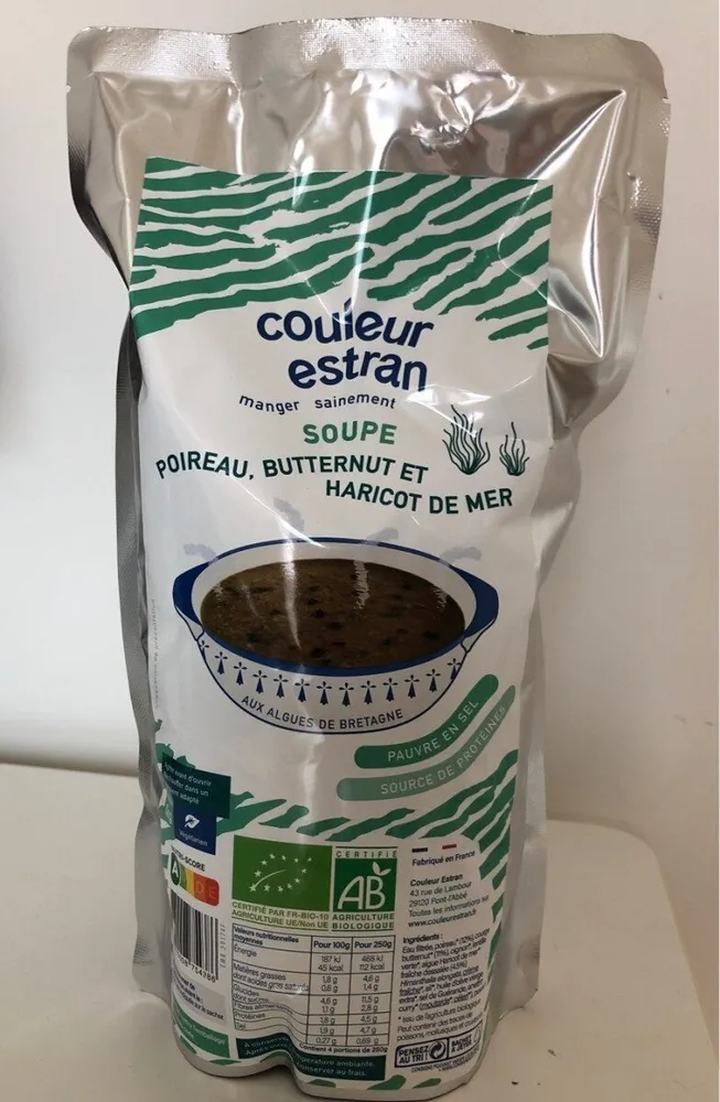 Souoe poireau, butternut et Haricot de mer 1kg
