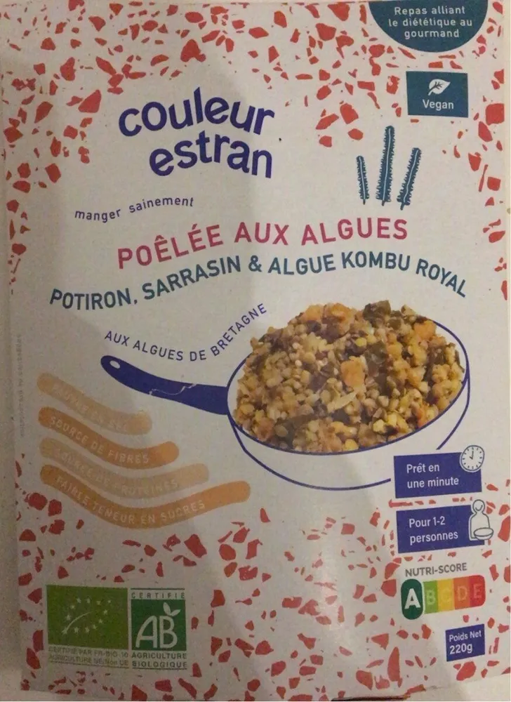 Poelee aux algues potiron sarrasin et algues kombu royal