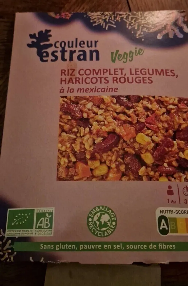 Riz complet légumes haricots rouges