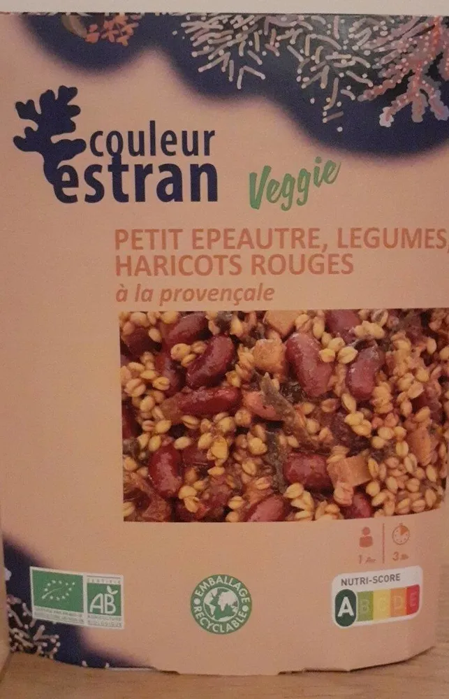 Petit épeautre, légumes, haricots rouges à la provençale