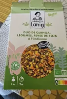 Duo de quinoa legumes fève de soja à l'indienne