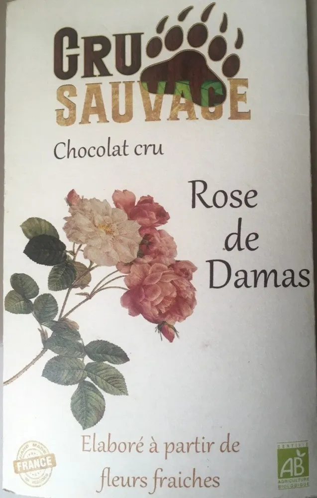 Chocolat cru Rose de Damas