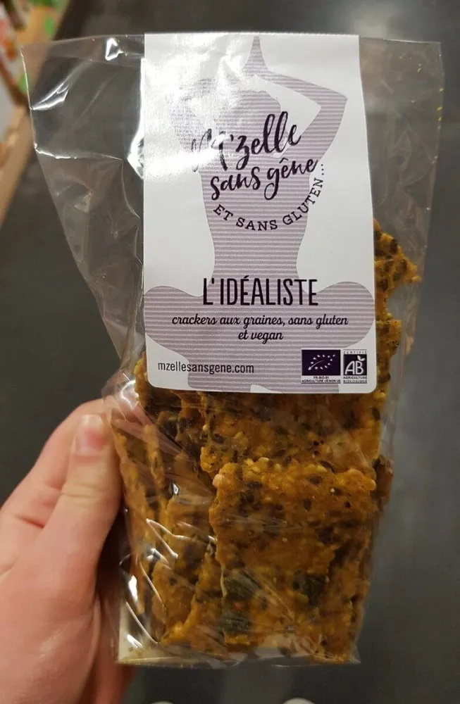L idealiste crackers aux graines sans gluten et vegan