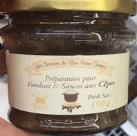 Preparation pour fondus et sauces aux cepes