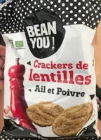 Crackers de lentilles Ail et poivre