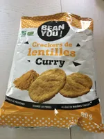 Crackers de lentilles Curry