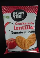Crackers de lentilles Tomates et Piment