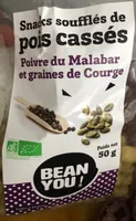 Snacks souffles de pois casses