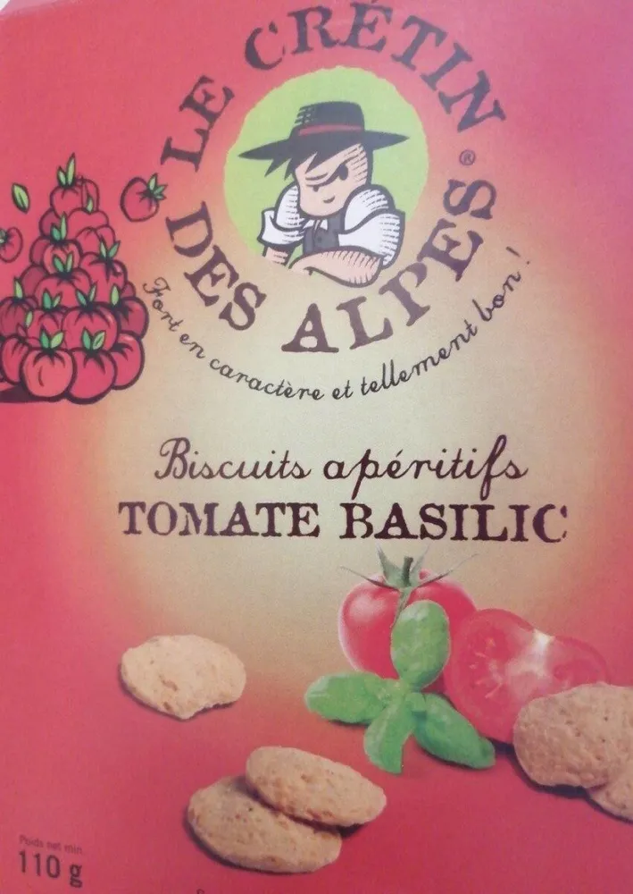 Biscuits apéritifs tomate basilic