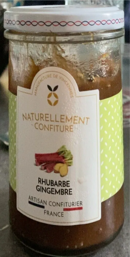 Confiture Rhubarbe Gingembre
