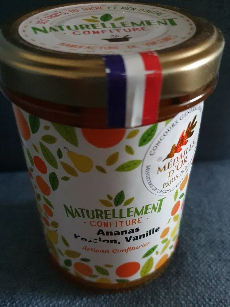 Confiture Ananas, Passion, Vanille