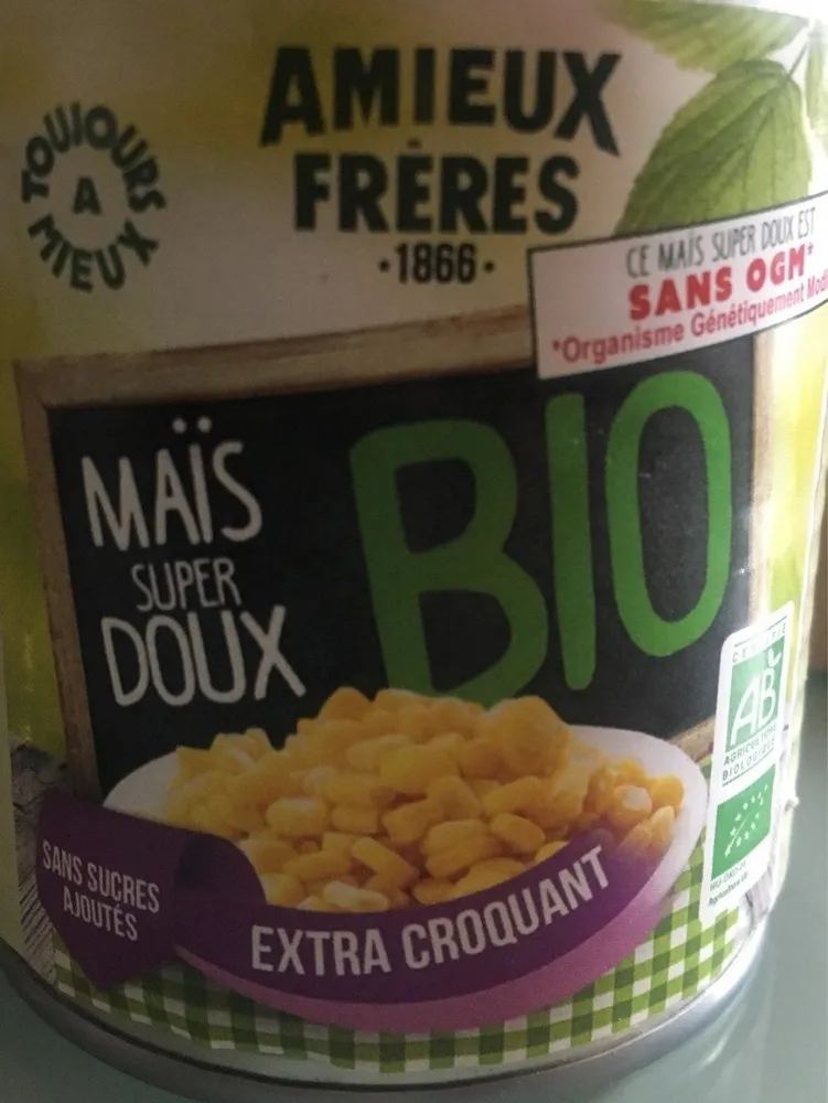 Mais Super Doux sans sucres ajouté
