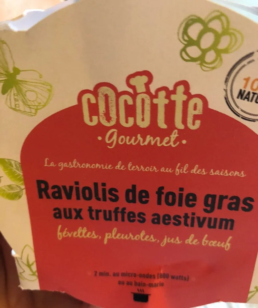 Raviolis de foie gras aux truffes aestivum