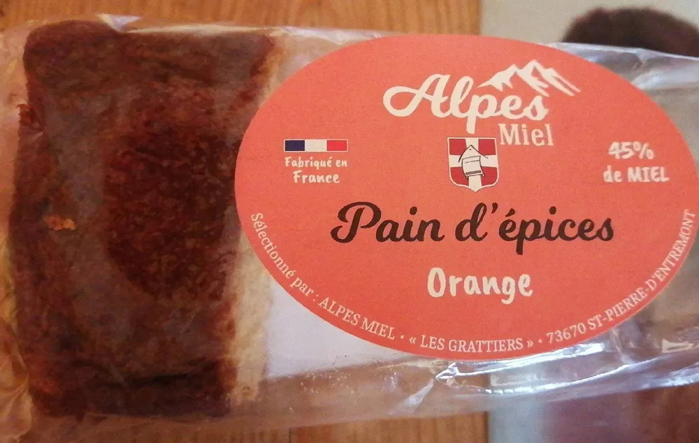 Pain d'épice miel orange