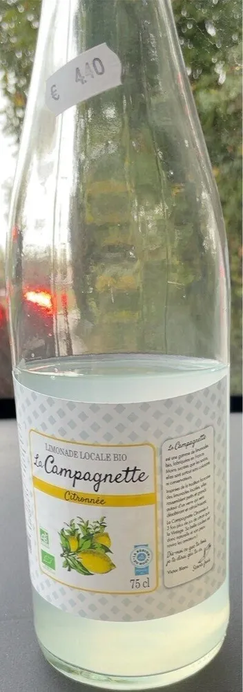 Limonade locale bio Citronnée