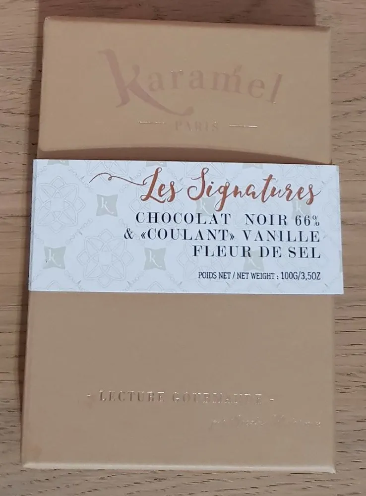 Chocolat noir 66% & coulant vanille fleur de sel