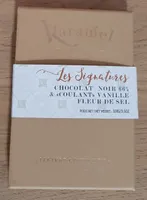 Chocolat noir 66% & coulant vanille fleur de sel