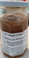 Compote de pêche jaune