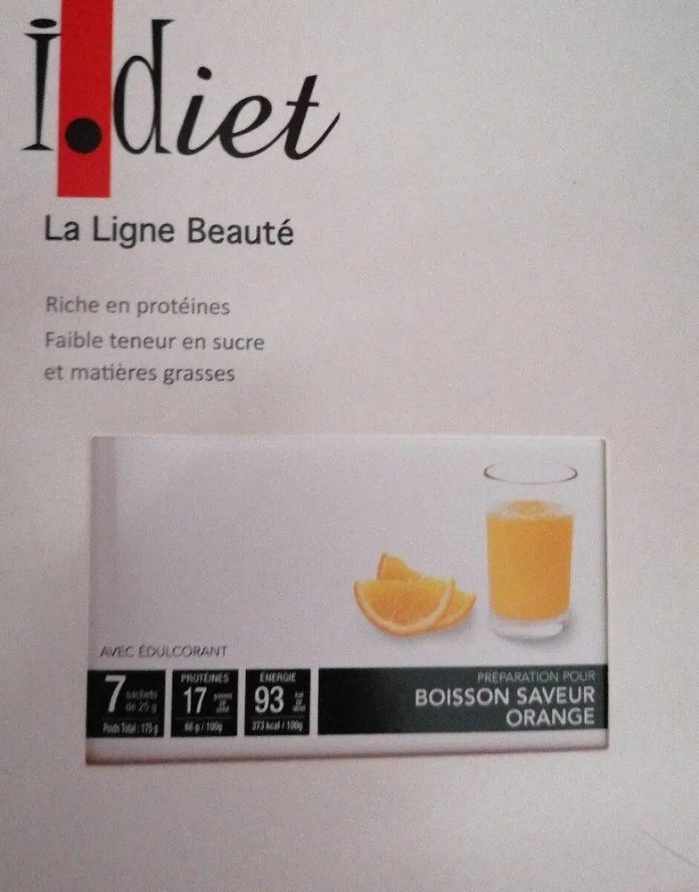 Boisson saveur orange