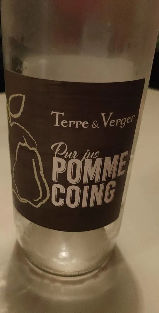 Pur jus de pomme coing