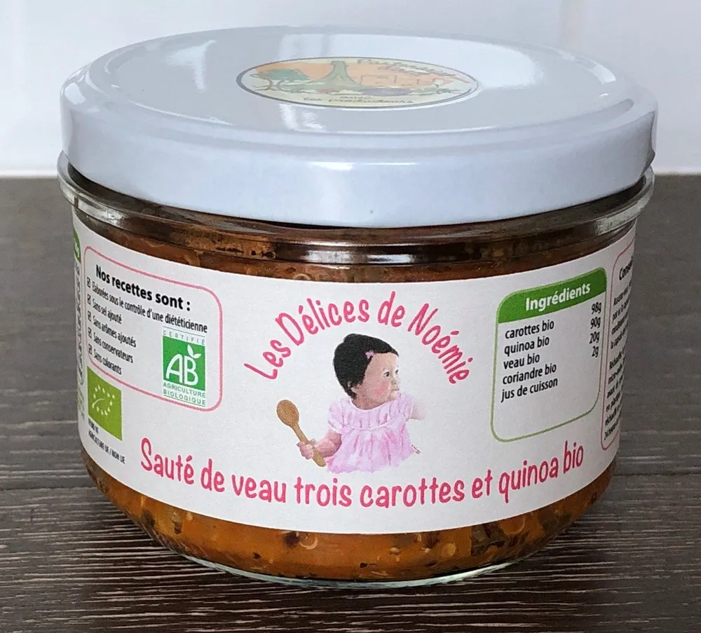 Sauté de veau trois carottes et quinoa bio