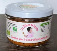 Sauté de veau trois carottes et quinoa bio