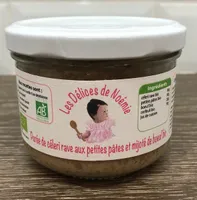 Purée de céleri rave aux petites pates et mijoté de boeuf bio