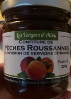 Confiture de pêches roussannes à l'infusion de verveine citronnée