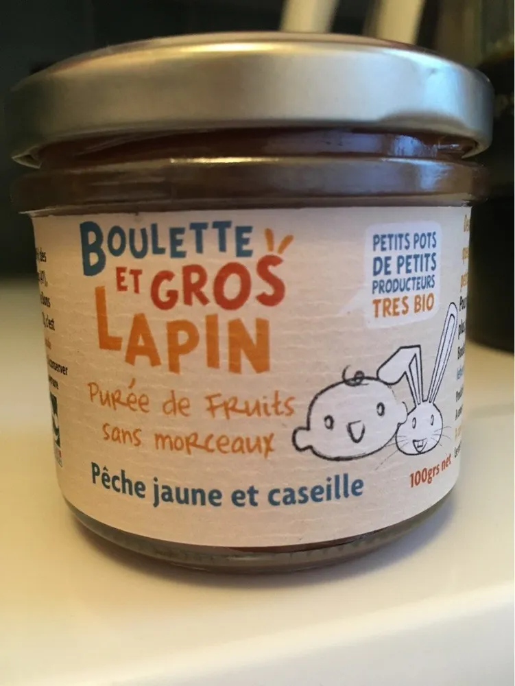 Purée de fruits sans morceaux Pêche Caseille