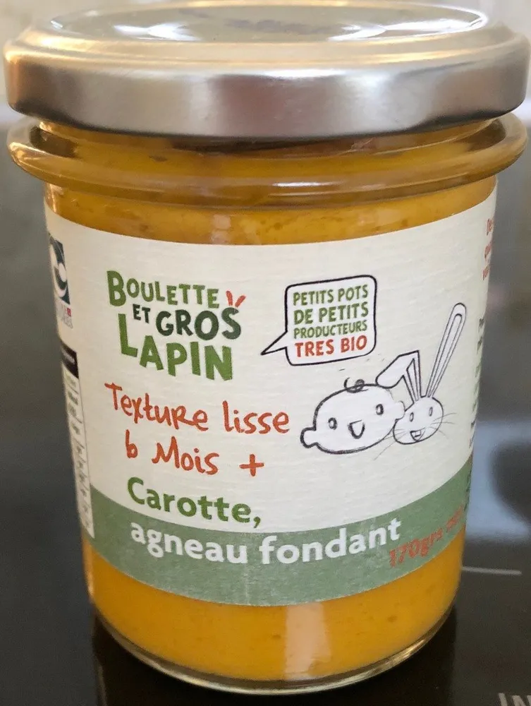 Purée carotte agneau fondant