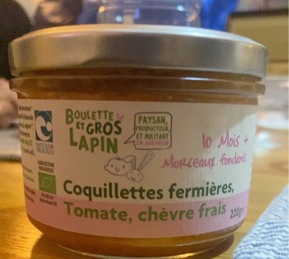 Coquillettes fermières tomate chevre frais