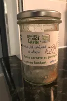 Purée carotte au pourpier, agneau fondant
