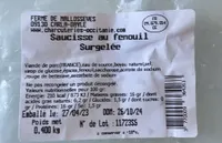 Saucisse au fenouille surgelee