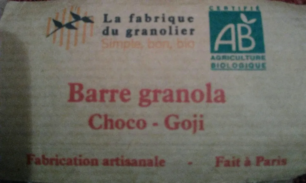 Barre Granola choco goji