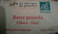 Barre Granola choco goji