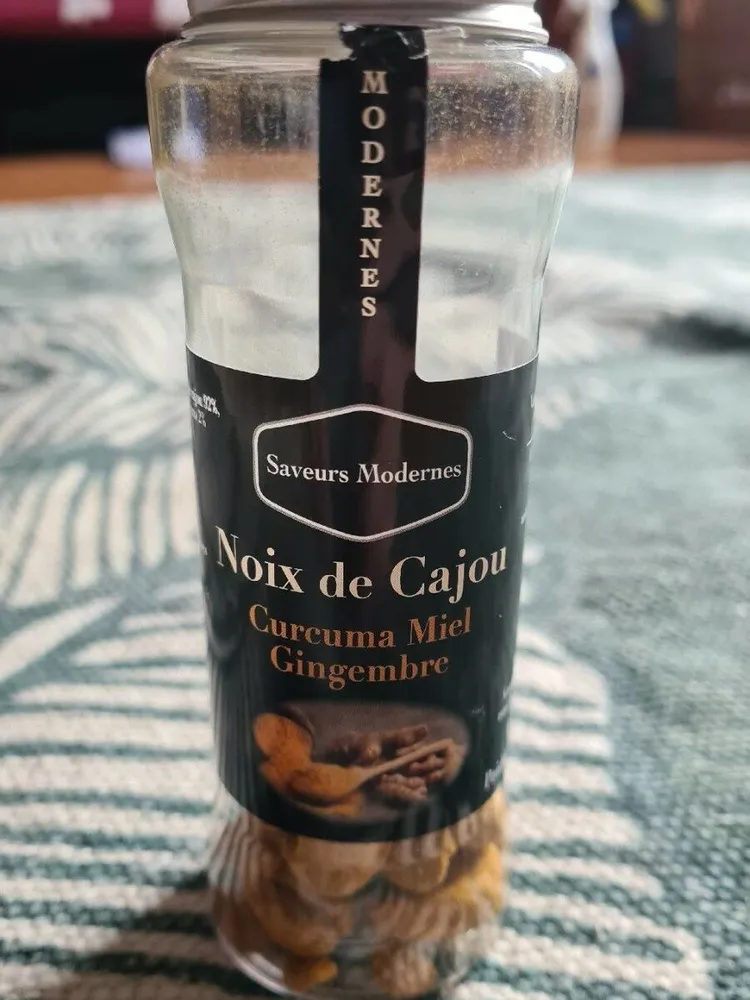 Noix de cajou,  curcuma, miel, gingembre