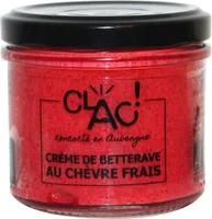 Crème de betterave au chèvre frais