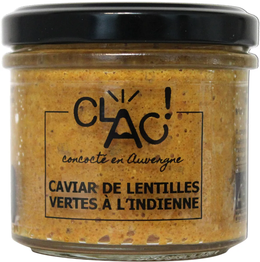 Caviar de lentilles vertes à l'indienne