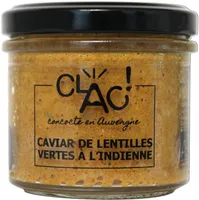 Caviar de lentilles vertes à l'indienne