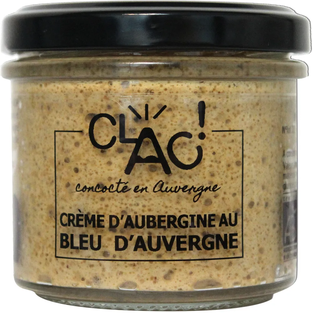 Crème d'aubergine au bleu d'Auvergne