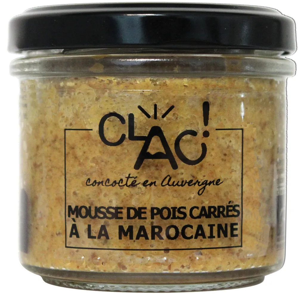 Mousse de pois carrés à la marocaine