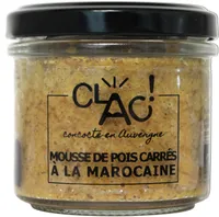 Mousse de pois carrés à la marocaine