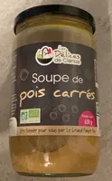 Soupe de pois carrés