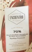 Chocolat éclats de fèves au fruit de la passion