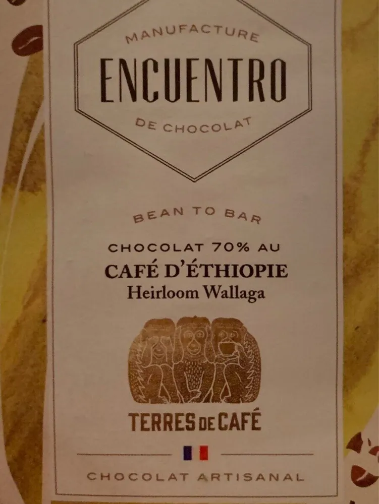 Chocolat 70% au cafe d'ethiopie