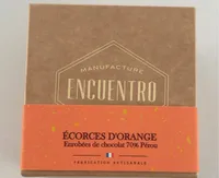 Oranges confites enrobés de chocolat 70 % Pérou Bio