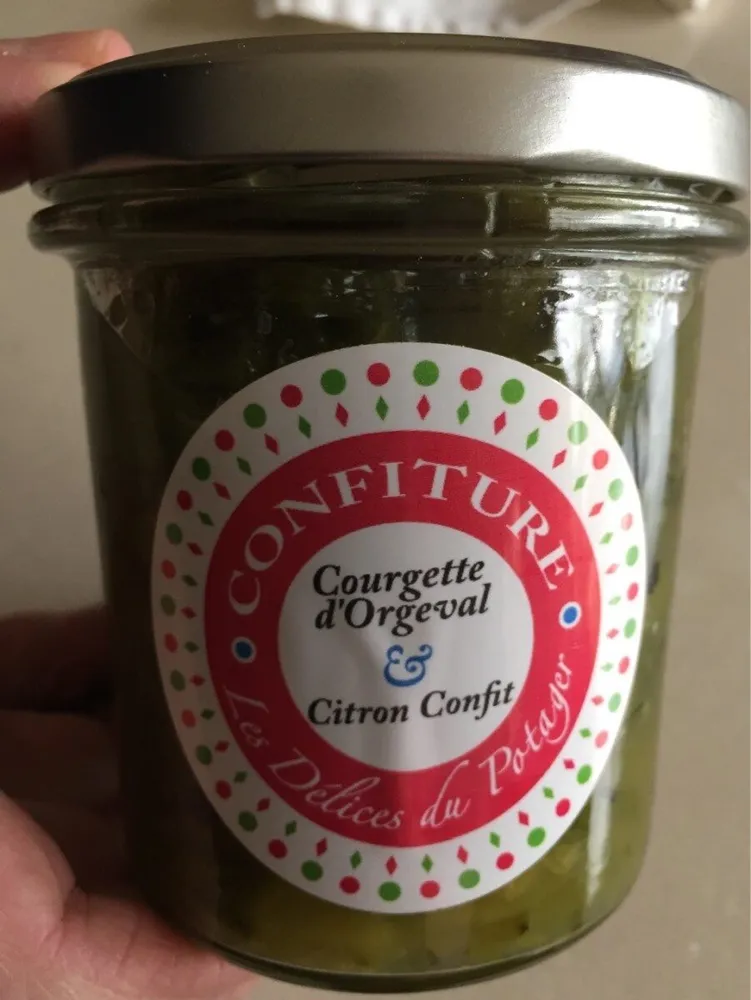 Confiture courgette d'Orgeval citron confit